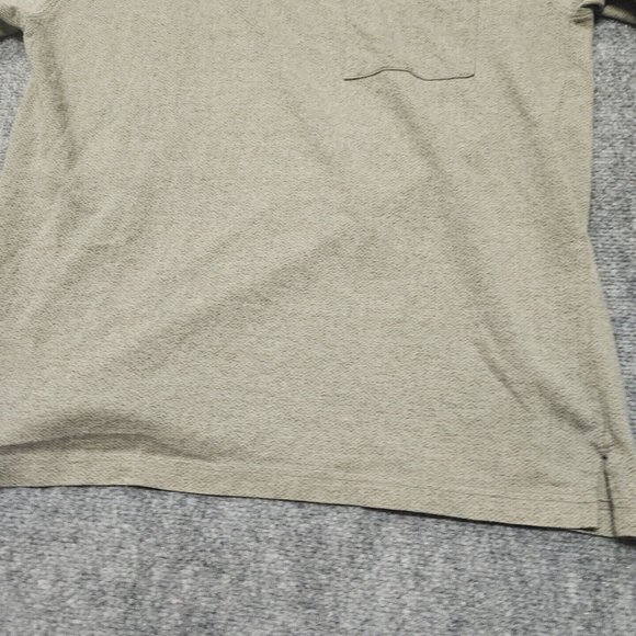 M.E. Sport Polo Shirt Mens Large Green Pullover long Sleeve Cotton Blend - Picture 3 of 16